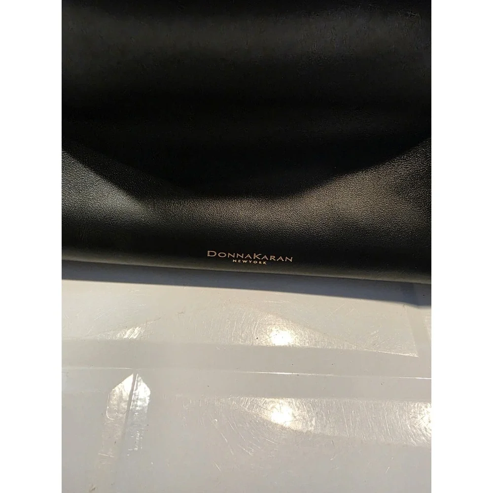 Donna Karan NY Bellarose Hobo Bag Black Leather Boho Purse XL‎ Sholder